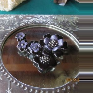 Black/Purple decorative pin